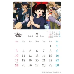 Kiki's Delivery Service 2018 Stained Frame Calendar Clearance