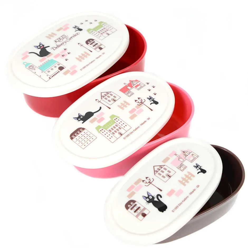 Kiki's Delivery Service Stylish Kiki's Town 3-Piece Plastic Container Set Best