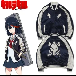 Jackets & Hoodies>Kill la Kill Ryuko Matoi Embroidery Souvenir Jacket