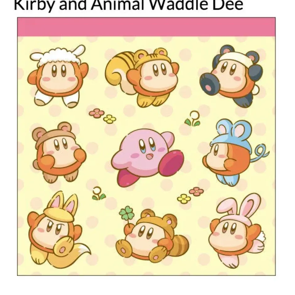 Kirby Super Star Square Memo Pad Online