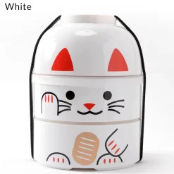 Bento Containers>Kokeshi Maneki-Neko Big Bento Boxes