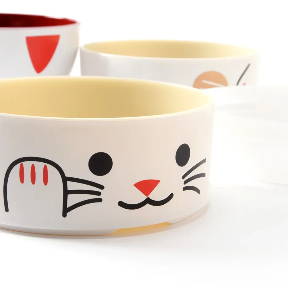 Bento Containers>Kokeshi Maneki-Neko Big Bento Boxes