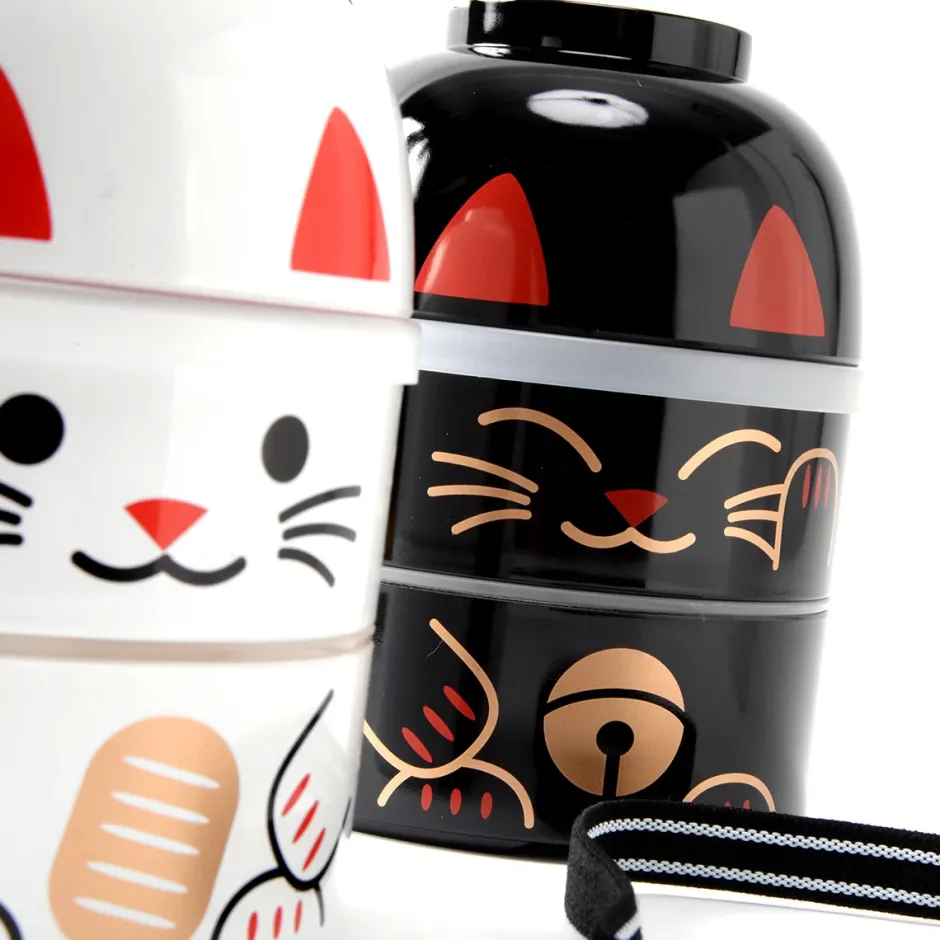Bento Containers>Kokeshi Maneki-Neko Big Bento Boxes