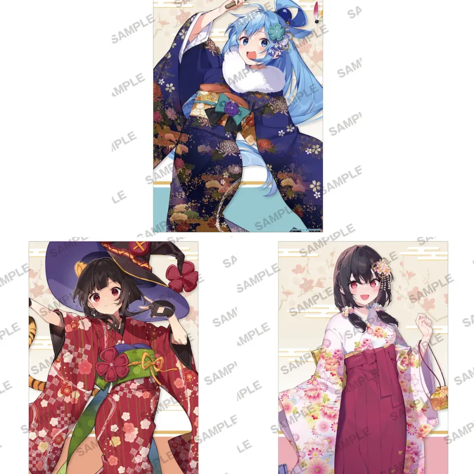 Posters>KonoSuba: God's Blessing on This Wonderful World! New Year’s Fair A3-Size Clear Poster Collection
