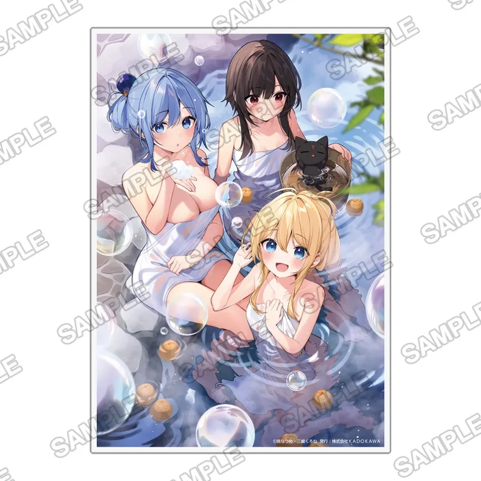 Acrylic Art Boards>KonoSuba: God's Blessing on This Wonderful World! ~Relaxing at a Hot Spring~ A5 Acrylic Panel