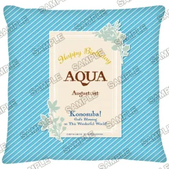 KonoSuba: God’s Blessing on This Wonderful World! Birthday Celebration 2023: Aqua Newly Drawn Large Cushion Best