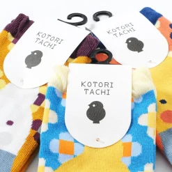 KOTORITACHI Cockatiel Printed Socks (Mosaic Pattern) Clearance