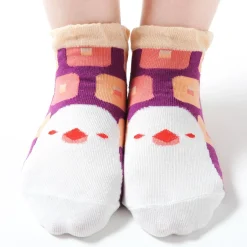 KOTORITACHI Java Sparrow Printed Socks (Square Pattern) Hot