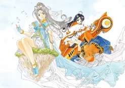 Kousuke Fujishima Signed Limited Edition Framed Oh My Goddess! Primagraphie Art Print: Where the Gods Are Hot