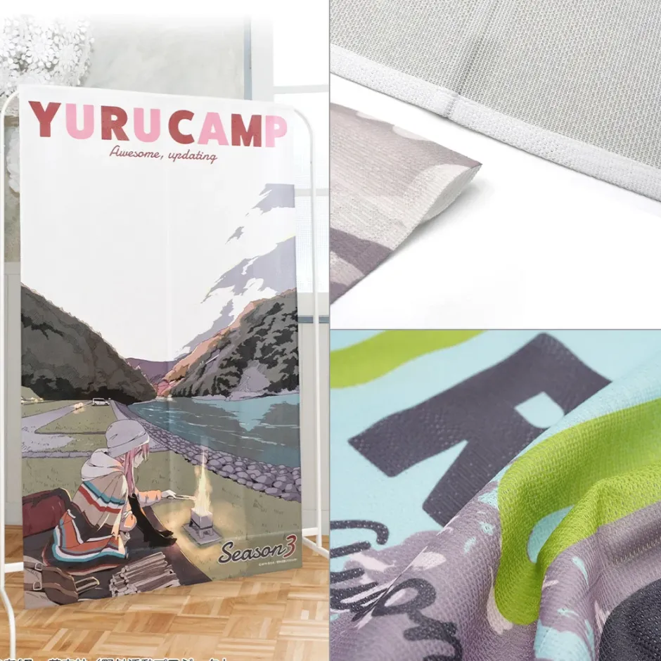 Laid-Back Camp Season 3 Multi Tapestry Noren Nadeshiko Sale