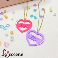 Le cocone Fancy Heart Long Necklace Outlet