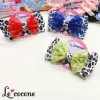 Jewelry & Hair Accessories>Le cocone Leopard Print Color Ribbon Hair Clip