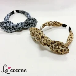 Jewelry & Hair Accessories>Le cocone Leopard Print Ribbon Katyusha
