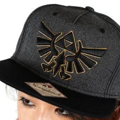 Legend of Zelda Gray & Black Snapback Clearance