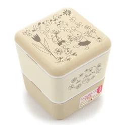 le sucre Lacquerware 2-Tier Square Lunch Box Hot