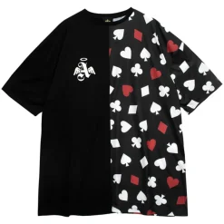 Tops>LISTEN FLAVOR Ace of Heart Playing Cards Switching Top