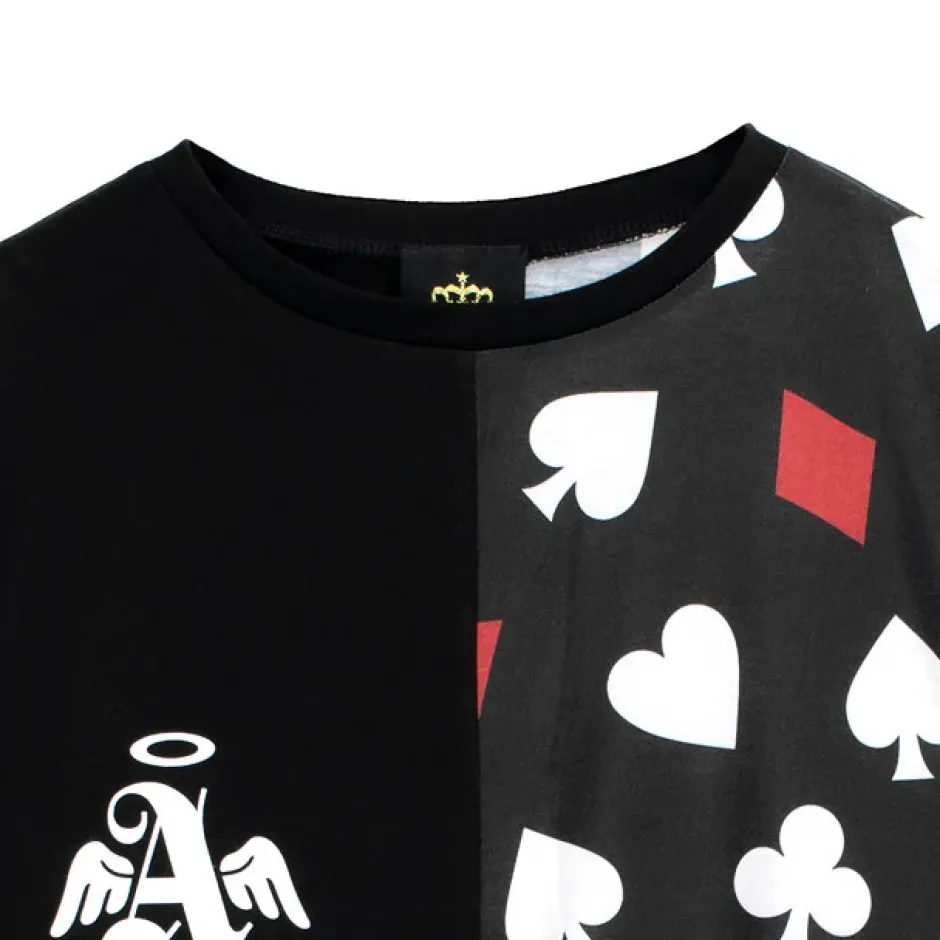 Tops>LISTEN FLAVOR Ace of Heart Playing Cards Switching Top