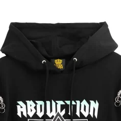 LISTEN FLAVOR Alien Abduction Zippered Shoulder Hoodie Clearance