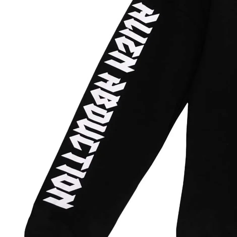 LISTEN FLAVOR Alien Abduction Zippered Shoulder Hoodie Clearance
