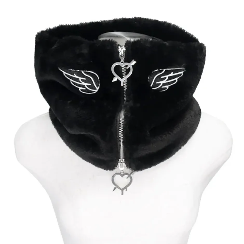 Other Accessories>LISTEN FLAVOR Angel Boa Zip Snood