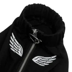 LISTEN FLAVOR Angel's Wing Heart Zip Leg Covers Discount