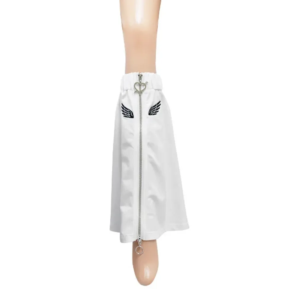 LISTEN FLAVOR Angel's Wing Heart Zip Leg Covers Discount