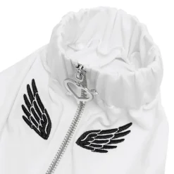 LISTEN FLAVOR Angel's Wing Heart Zip Leg Covers Discount