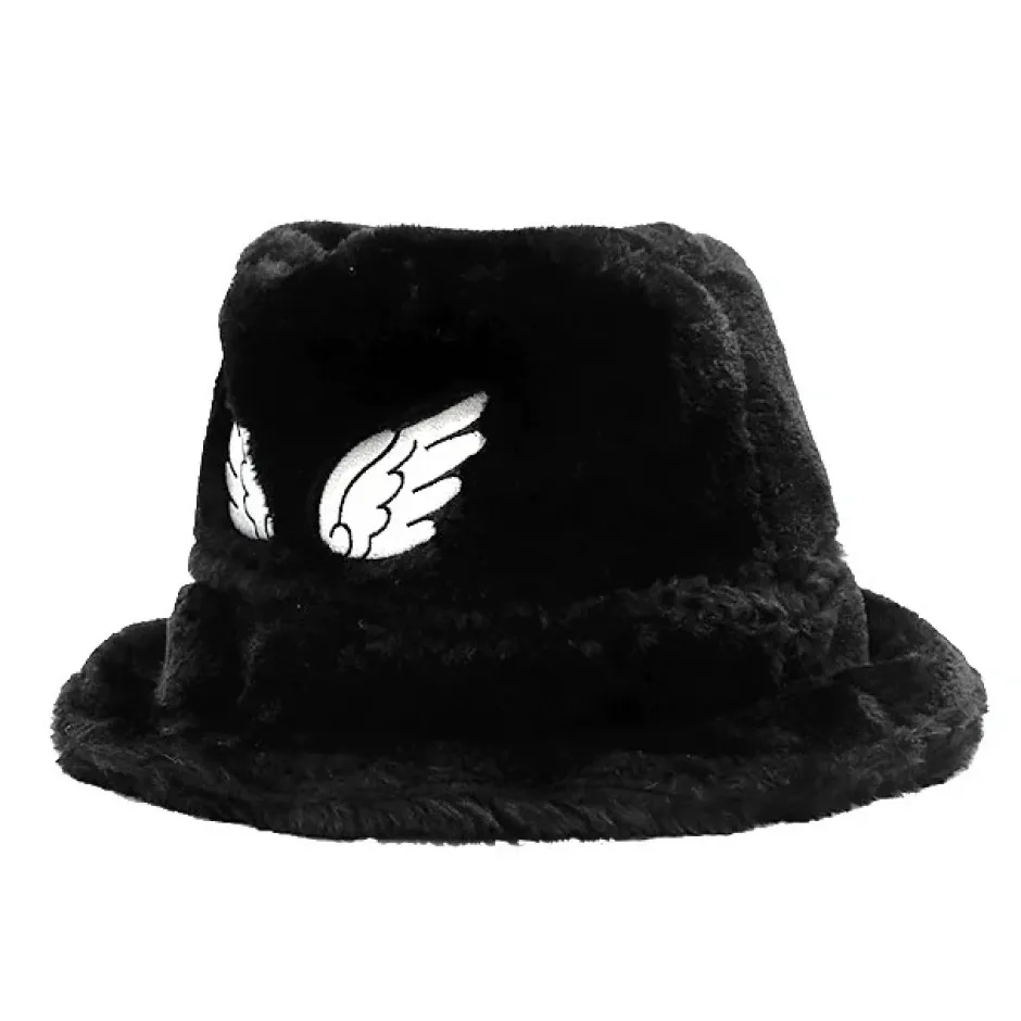 LISTEN FLAVOR Angel Wings Fur Bucket Hat Hot