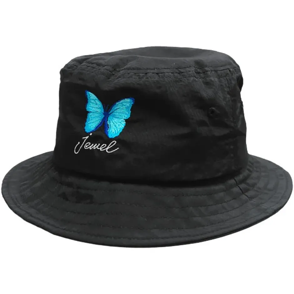 LISTEN FLAVOR 2021 Anniversary Collection Morpho Embroidered Black Bucket Hat Outlet