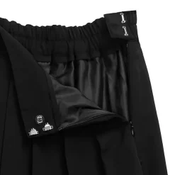 LISTEN FLAVOR Asymmetrical Cutout Pleated Skirt Outlet