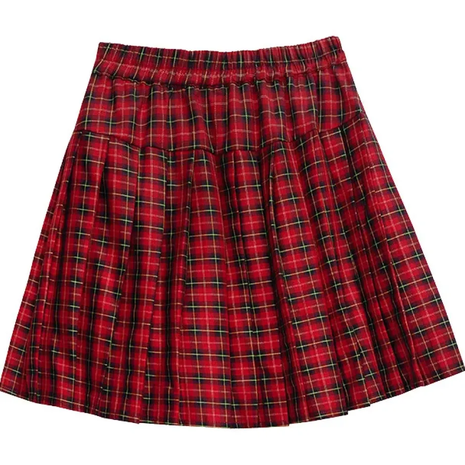 Bottoms>LISTEN FLAVOR Barbed Wire Chain Pleated Skirt