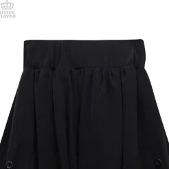 Bottoms>LISTEN FLAVOR Bat Hemline Maxi Skirt