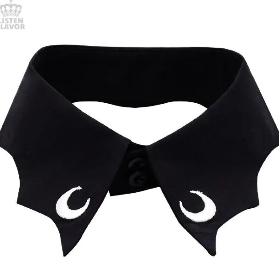 LISTEN FLAVOR Bat-Shaped Gothic Collar Hot