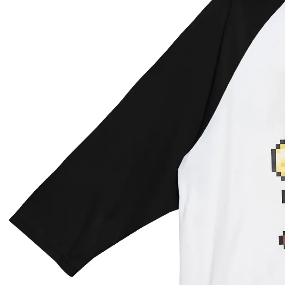 Tops>LISTEN FLAVOR 8-Bit Bear Raglan Top