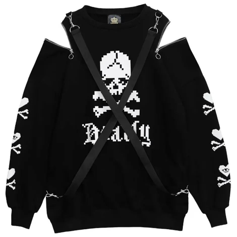 Jackets & Hoodies>LISTEN FLAVOR 8-Bit Harness Pullover