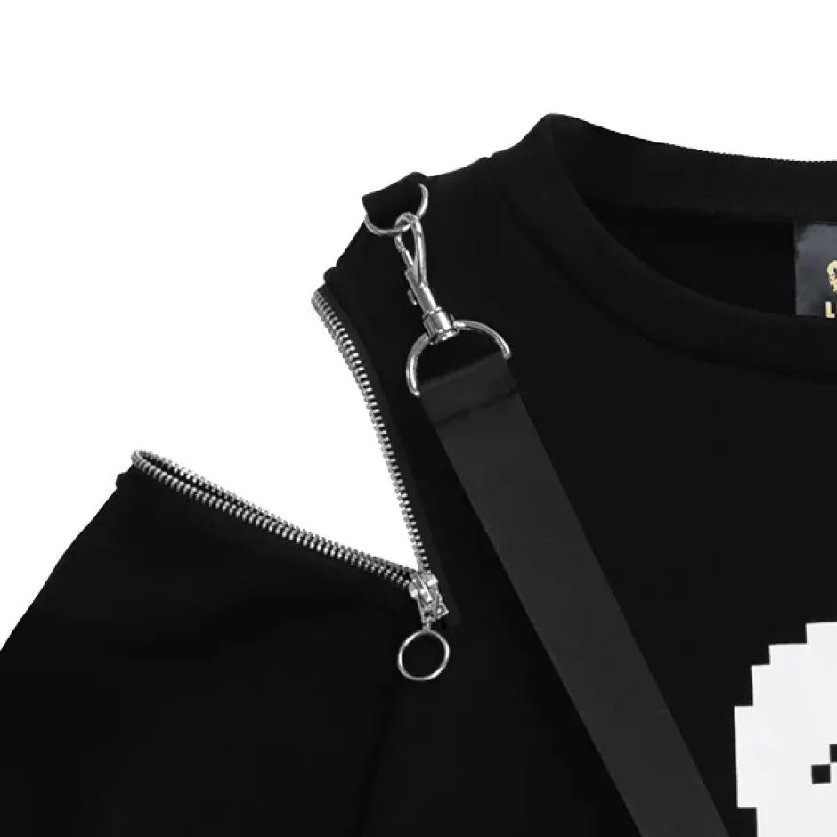 Jackets & Hoodies>LISTEN FLAVOR 8-Bit Harness Pullover