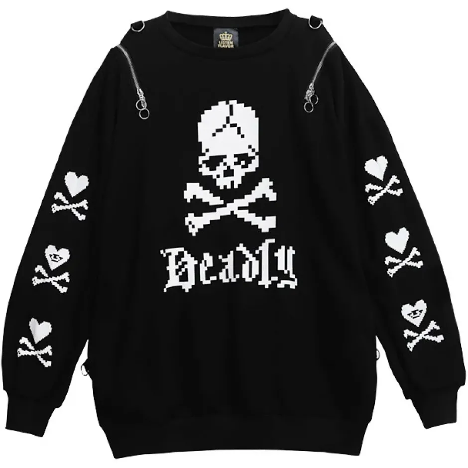 Jackets & Hoodies>LISTEN FLAVOR 8-Bit Harness Pullover