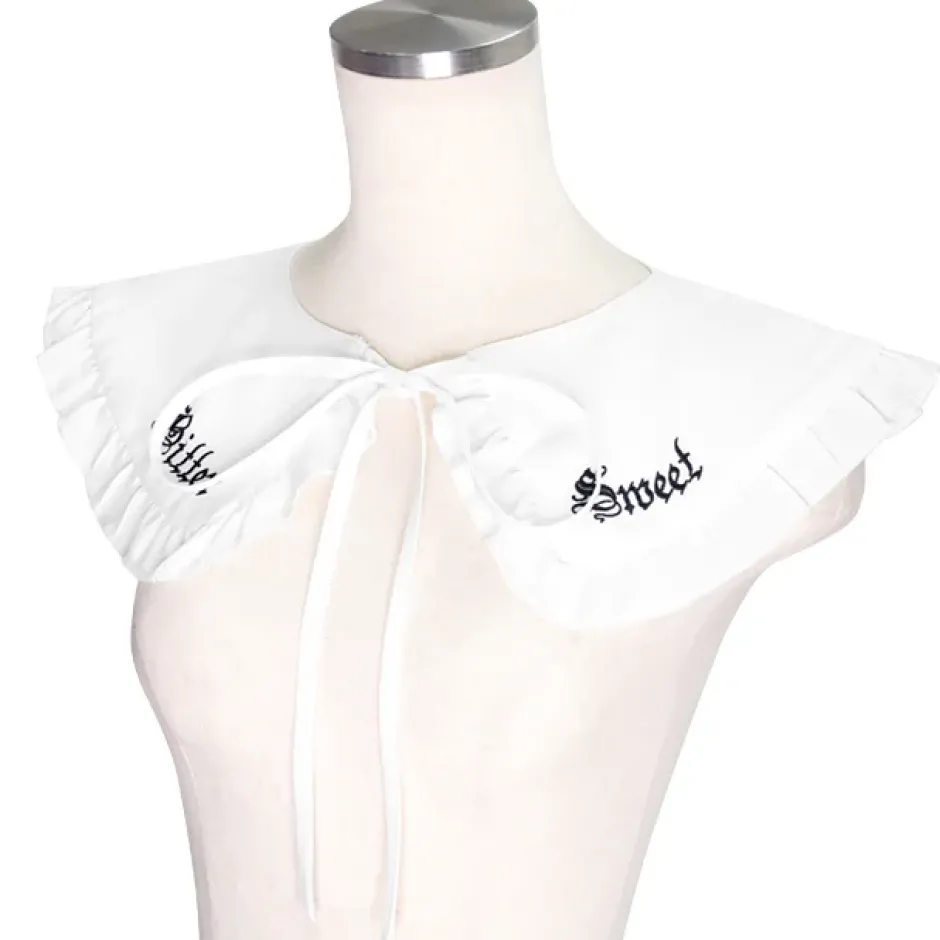 Other Accessories>LISTEN FLAVOR Bitter Sweet Ribbon Frill Collar