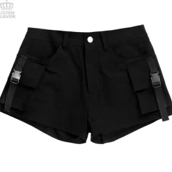 LISTEN FLAVOR Black Cargo Shorts Best