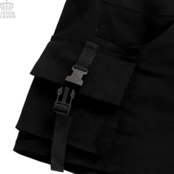 LISTEN FLAVOR Black Cargo Shorts Best