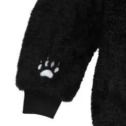 LISTEN FLAVOR Black Cat Ear Cat Paw Boa Blouson Outlet