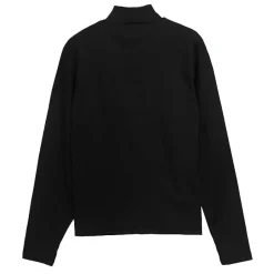 LISTEN FLAVOR Black Cat Studded Ribbed Top Best