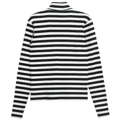 LISTEN FLAVOR Black Cat Studded Ribbed Top Best