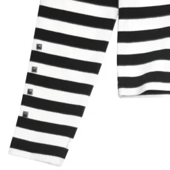 LISTEN FLAVOR Black Cat Studded Ribbed Top Best