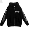 LISTEN FLAVOR Black Cypris Morpho Zip Hoodie Sale