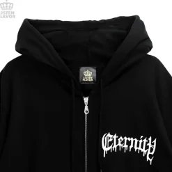 LISTEN FLAVOR Black Cypris Morpho Zip Hoodie Sale