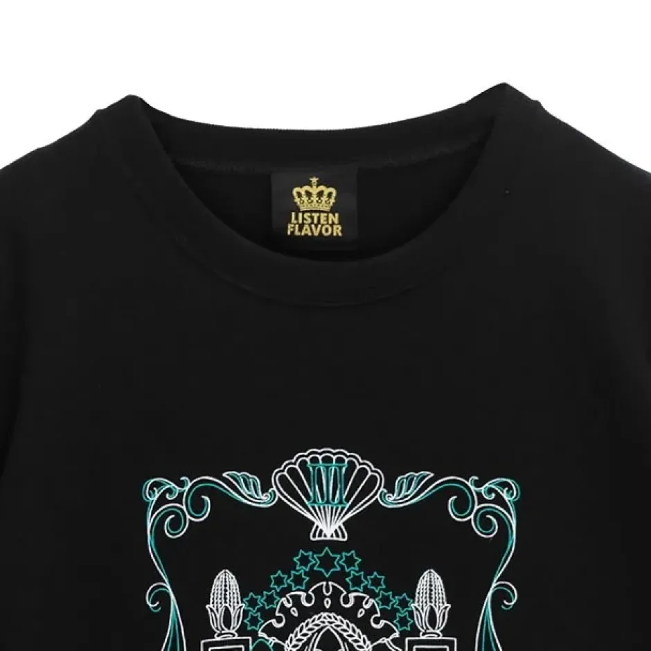 Jackets & Hoodies>LISTEN FLAVOR Black Empress Tarot Pullover