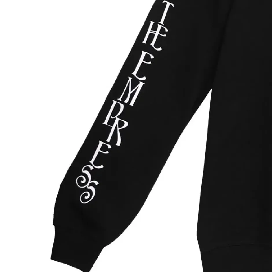 Jackets & Hoodies>LISTEN FLAVOR Black Empress Tarot Pullover