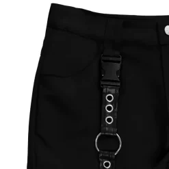 LISTEN FLAVOR Black Shorts w/ Harness Garter Belt Outlet