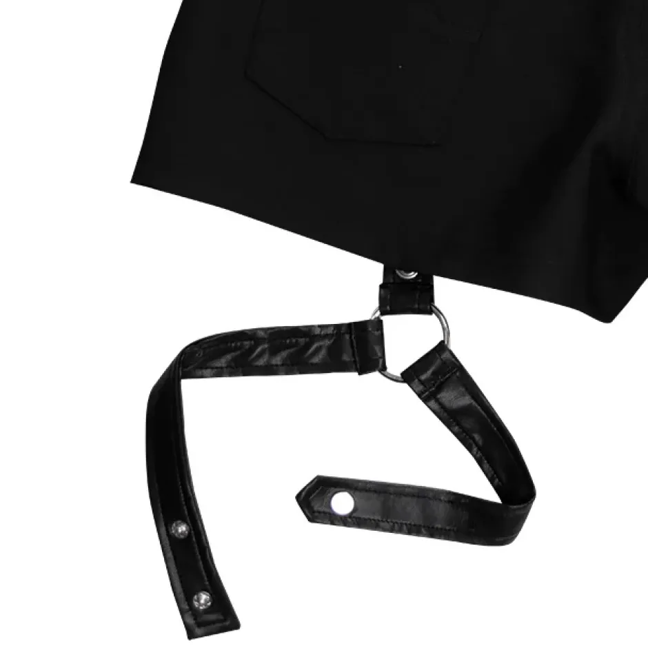 LISTEN FLAVOR Black Shorts w/ Harness Garter Belt Outlet